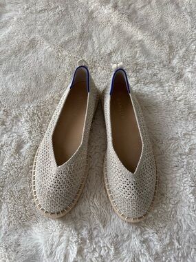 Rothy's Women’s Espadrille Diamond Metallic Flats